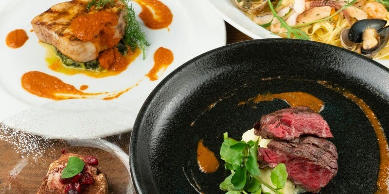 【Xmasにおすすめ！】スペシャルディナーコース/ お肉とお魚の豪華Wメイン全5品