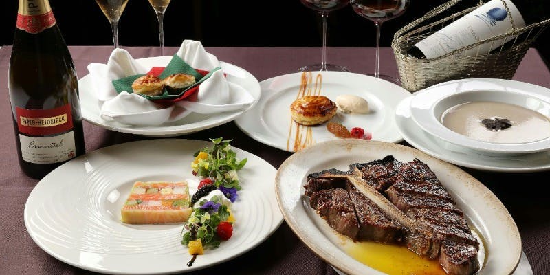 【Xmas2025】Tボーンステーキなど全6品＋乾杯シャンパン付き！（20～23日17時割）