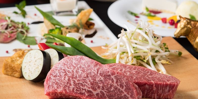 【大阪・難波で楽しむ神戸牛鉄板焼き】神戸牛「お試し」極上赤身ステーキコース