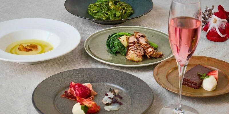 【Xmas2025】クリスマスカジュアルコース＋乾杯ロゼスパークリング付き（12/20～12/25限定）