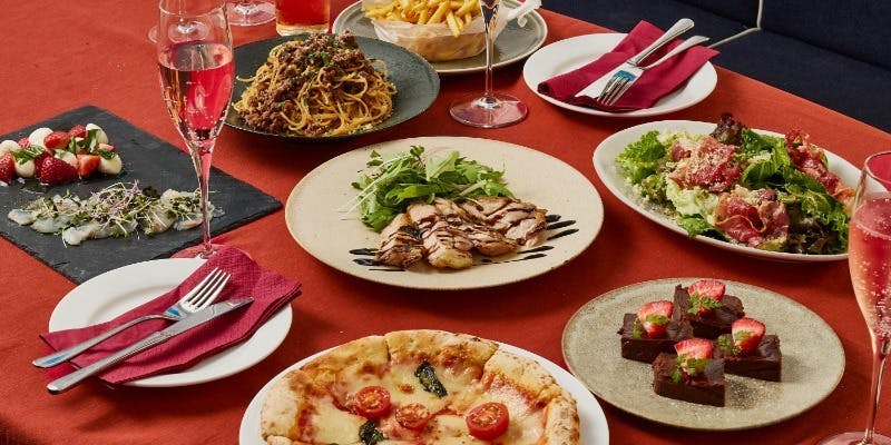 【Xmas2025】クリスマスパーティープラン＋乾杯ロゼスパークリング、2H飲み放題付き（12/20～12/25限定）