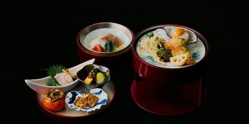 【千】3段弁当など全6品＋パティシエデザート＆和三盆わらび餅付き（平日限定／個室確約）