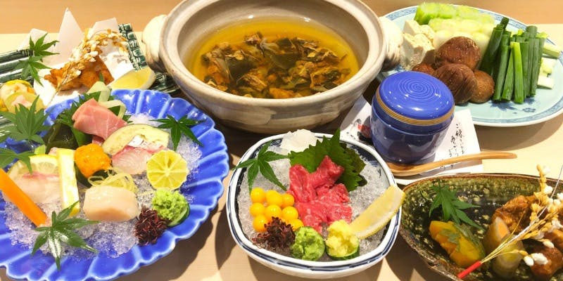 【すっぽん鍋コース】お造り・鍋・〆の雑炊・デザートなど（個室確約・リクエスト予約）