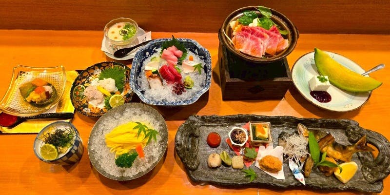 【銀座 穂の河10周年特別料理11・12月】お造り、焚物、選べる季節の小鍋など（個室確約・リクエスト予約）