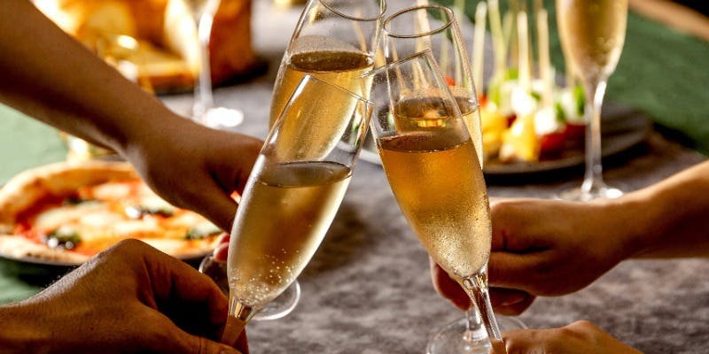 【BARプラン】前菜盛やパスタ、香味グリルチキンなど全6皿＋スパークリング含2h飲み放題