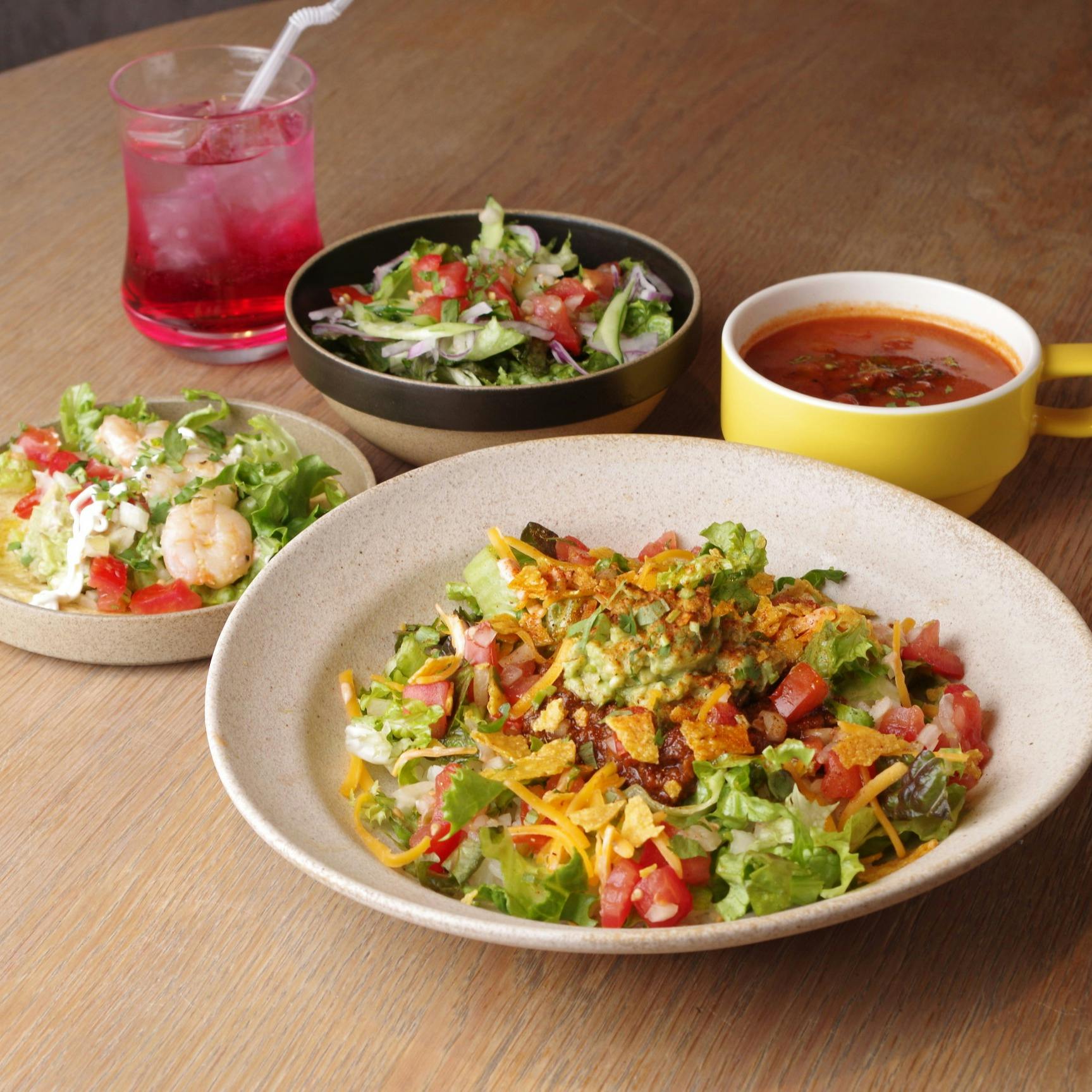 モダンメキシカン マヤルス Mexican Lunch タコス1pcとタコライス 選べる1ドリンク ランチ プラン メニュー 一休 Comレストラン