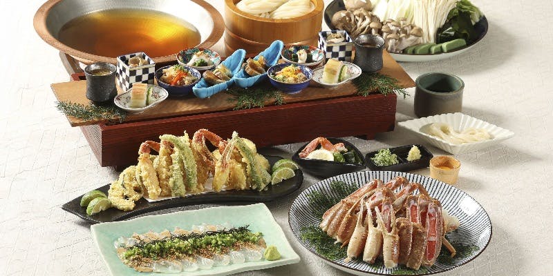 【つるとんたん蟹すき鍋】