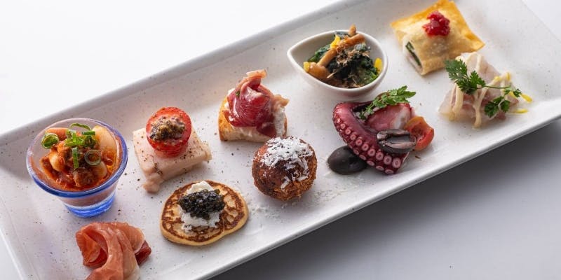 【Special Dinner】A5黒毛和牛能登牛イチボ、フォアグラにトリュフなど全7品＋120分飲み放題付