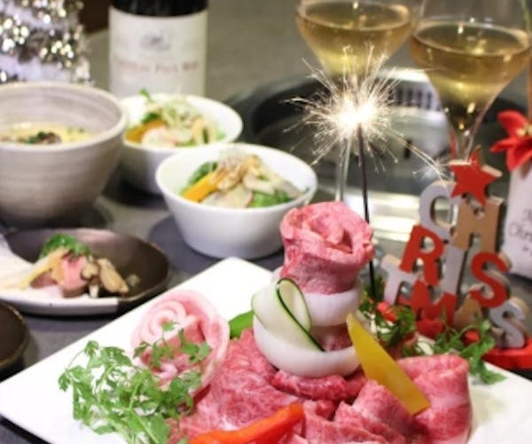 クリスマス ディナー 黒毛和牛焼肉 薩摩 牛の蔵 なんば店 Okaimonoモール レストラン クリスマス ディナー 黒毛和牛焼肉 薩摩 牛の蔵 なんば店 Okaimonoモール レストラン