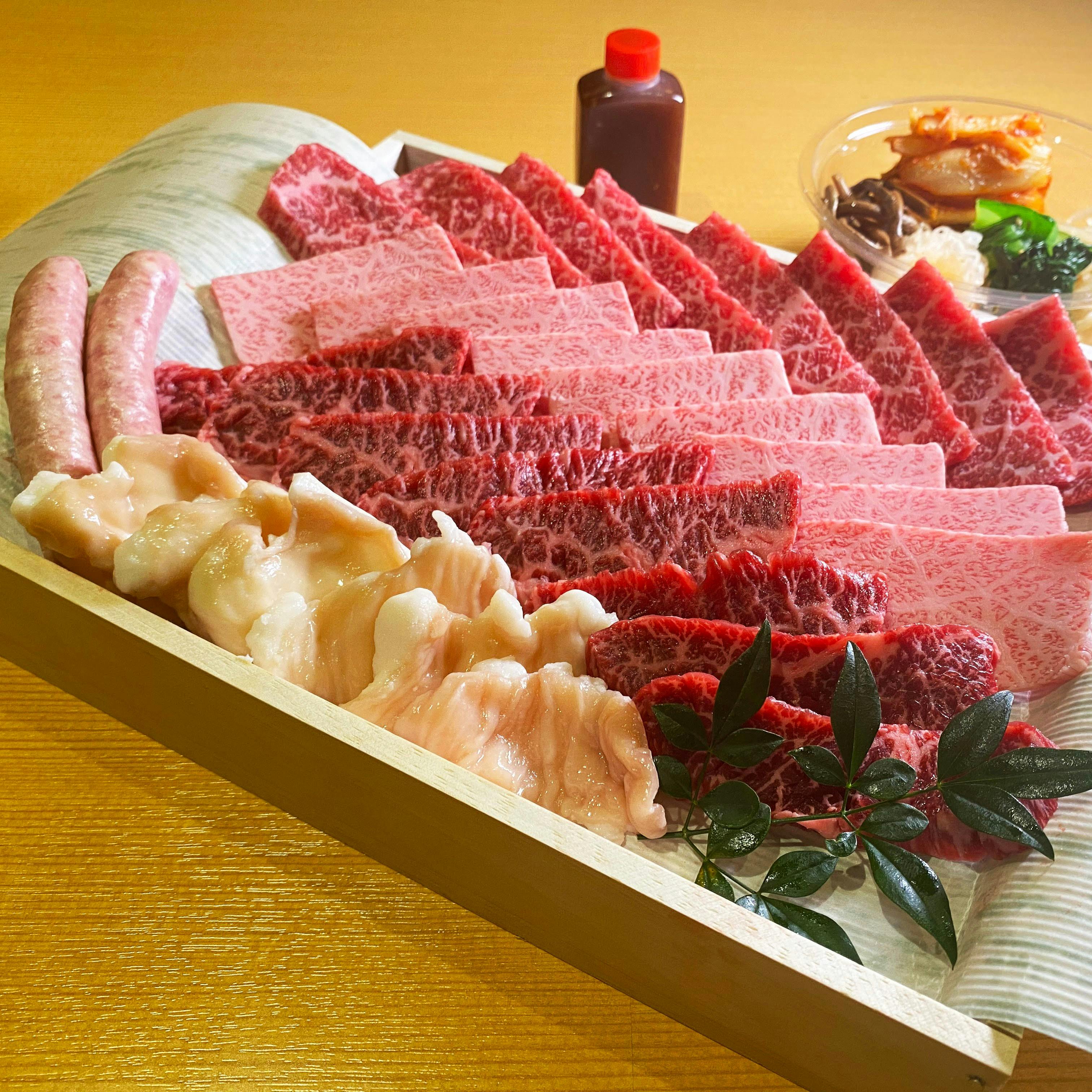 黒毛和牛焼肉 薩摩 牛の蔵 なんば店 テイクアウト 牛の蔵焼肉セット 2名様分 ディナー プラン メニュー 一休 Comレストラン