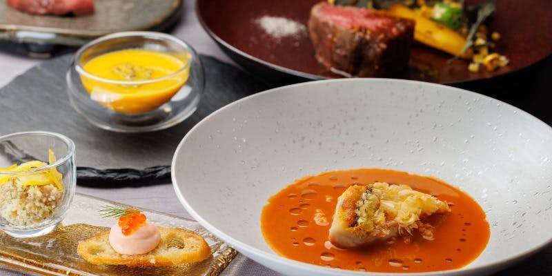 Menu Celebration Marine　海の余韻に包まれた記念日のディナーコース