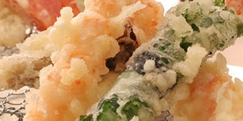 【雪コース】先付、天ぷら11種、お食事、デザート（リクエスト予約）