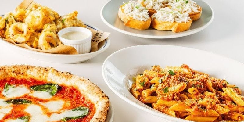 【カジュアルコース】人気No.1ピッツァ、前菜4種盛、フリット、パスタなど全8品＋2時間飲み放題