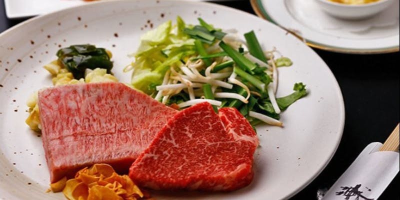 【超】特選黒毛和牛ステーキディナー ワンランク上のお肉・超特選ヘレ100g鉄板焼きコース全8品