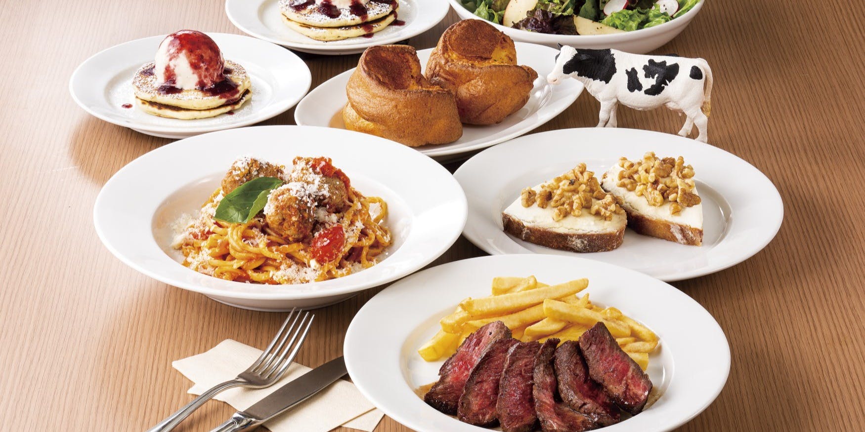 Buttermilk Channel 横浜 【人気メニューコース】リコッタチーズも楽しめる、パスタ・ステーキ・デザートの全6皿 ディナー