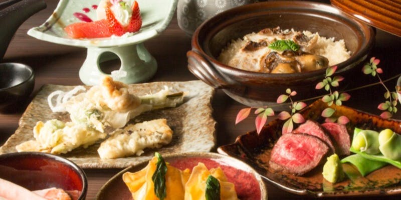 【贅沢コース】季節の焼魚・鴨ロース煮・刺身・選べる土鍋ご飯等全9品
