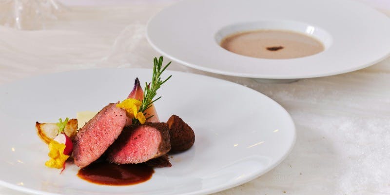 【12月25日限定料金】ハピネス クリスマスアフタヌーンティー（ステーキランチ）