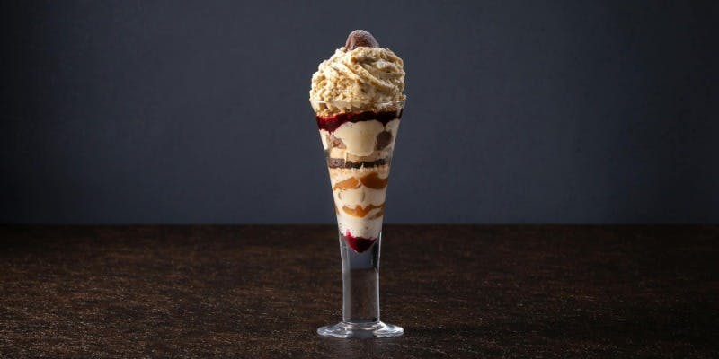 和栗と紅茶のナイトパフェ＋コーヒー付き