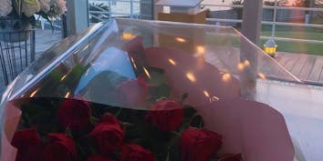 【Dozen Roseプロポーズプラン】赤薔薇の花束,ファイナルローズ1本でプロポーズ＆ディナー - リストランテAO 逗子マリーナ