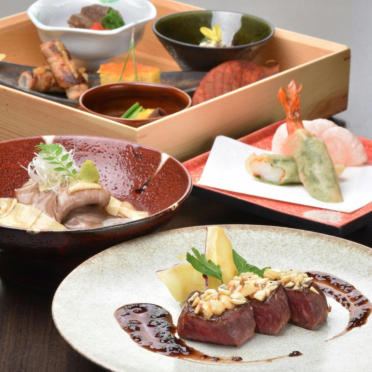 肉懐石 にしやま 神無月コース 白老牛サーロイン 北海合鴨と黒トリュフ茶わん蒸しなど全10品 乾杯ドリンク 10月限定 ディナー プラン メニュー 一休 Comレストラン