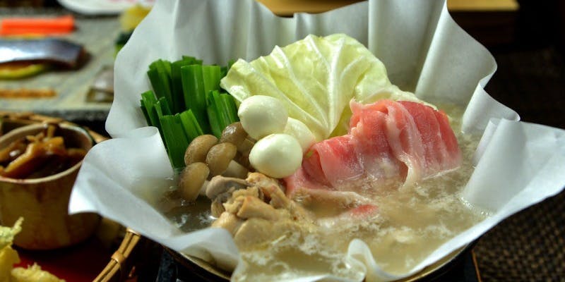 【宴会・鍋】黒毛和牛みぞれ鍋コース 全6品（おばんざい・天麩羅・造りなど）＋飲み放題付き（12/1～1/31）