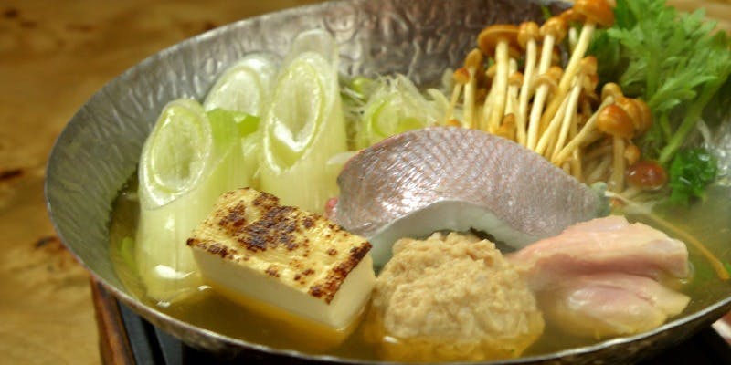 忘新年会【月替わり】神楽懐石 全6品（海鮮小鍋・天麩羅・造り・甘味）＋飲み放題付き（12/1～1/31）