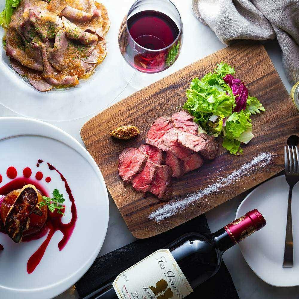 Garden Bistro Wine 美食ディナー ローストビーフの前菜やお肉料理など全6品 乾杯スパークリング 平日限定 ディナー プラン 11103974 メニュー 一休 Comレストラン