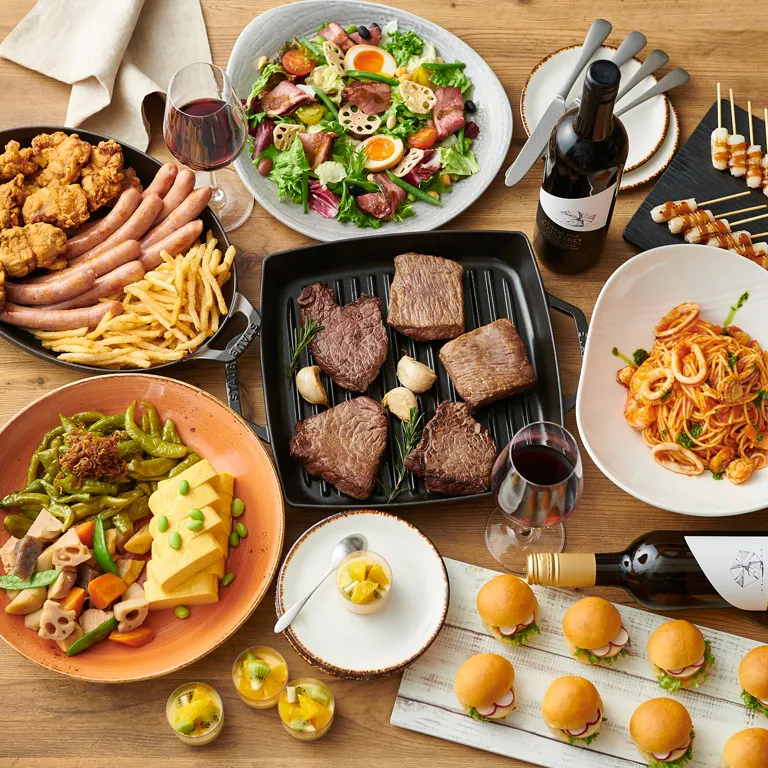 ヴィスキオガーデン ホテルヴィスキオ京都 40 60名 個室 1日1組限定 飲み放題付 フォワグラバーガー 魚介パスタ 牛ステーキなど全8品 ディナー プラン メニュー 一休 Comレストラン