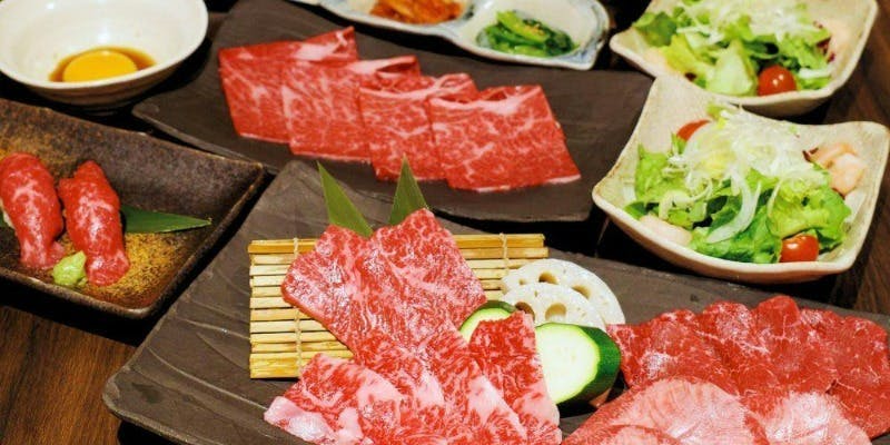 平日限定【福会食】肉寿司や焼きすきが楽しめる全7品