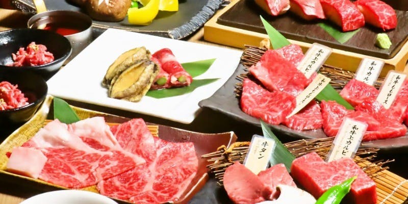 【特選会食】土古里名物ローストビーフユッケと厳選和牛厚切り赤身肉等