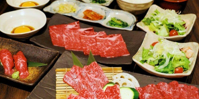 ＜福 会食＞希少部位を含む黒毛和牛3種を楽しむ会食プラン全7品