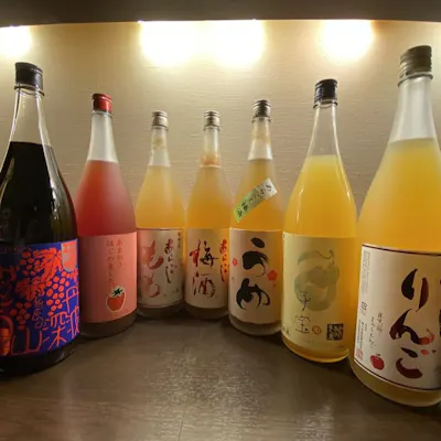 種類豊富な本格果実酒をお愉しみください