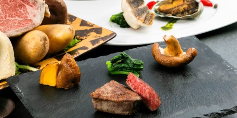 A5米沢牛ディナー（メインステーキ米沢牛フィレ100g）