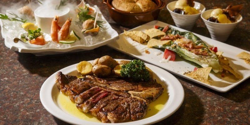 グリル＆ステーキ T‐Bornプラン＋ドリンクフリーフロー