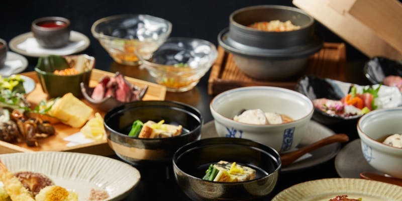 【夏下冬上 KAKATOJO】お刺身・天ぷら・厳選和牛の鉄板焼きを含む全8品