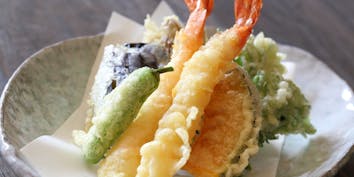 【昼会席】「合鴨治部煮」「海老と季節野菜の天婦羅」含む全6品 - 和食日和 おさけと 日本橋室町