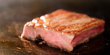 【九州黒毛和牛コース】メインはサーロイン又はヒレ肉を選べる全6品 - 鉄板焼 日和