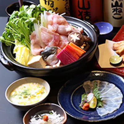 国産の大ぶりなふぐだけを贅沢に使用