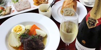 【記念日コース】乾杯シャンパン付！前菜5種盛、肉と魚のWメイン、デザートプレート等全5品 - Bistro et Vin Grand Ami
