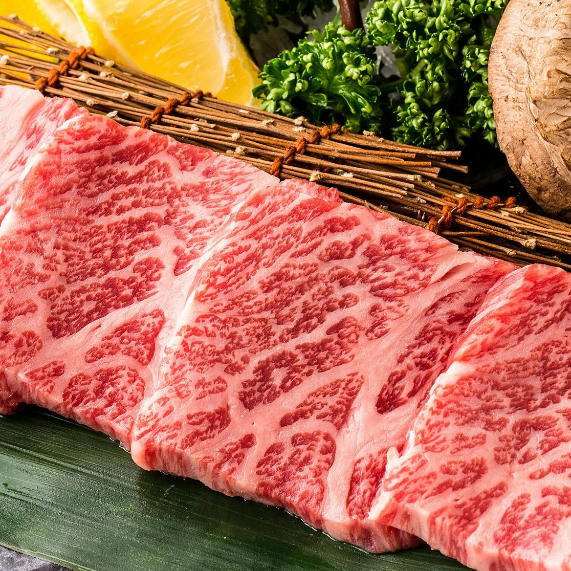 焼肉 百済 新宿 最高級a5ランク黒毛和牛 一頭から1 3キロしか取れない希少部位5点盛 全12品 リクエスト予約 1f貸切 ディナー プラン メニュー 一休 Comレストラン