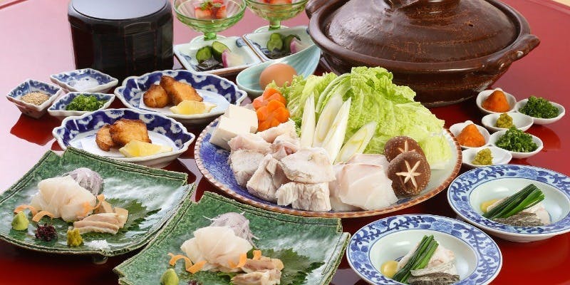 【長崎産天然クエ　夕凪コース】鍋・刺身などクエ尽くしコース