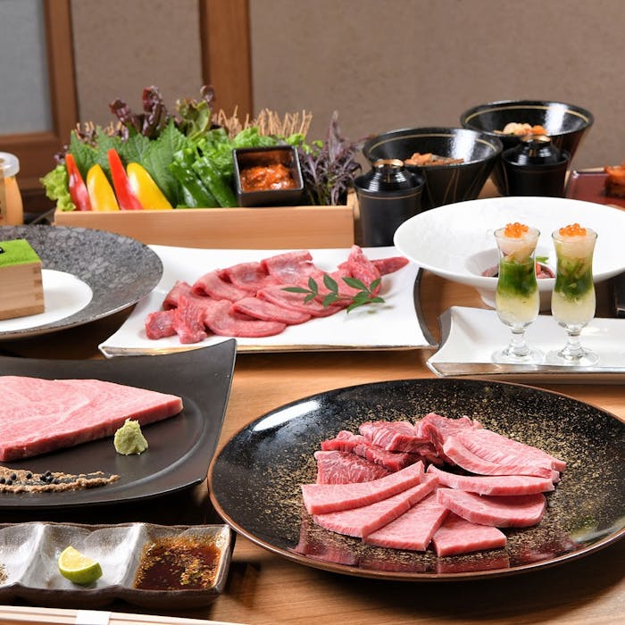 北新地 焼肉 名門 月コース 特上タンや上ハラミ含む9種の上焼肉 和牛はらみユッケ 上ロース 選べるデザートなど全11品 ディナー プラン メニュー 一休 Comレストラン 北新地 焼肉 名門 月コース 特上タンや上ハラミ含む9種の上焼肉 和牛はらみユッケ 上ロース 選べるデザートなど全11品 ディナー プラン メニュー 一休 Comレストラン