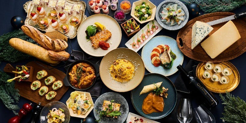 【Xmas 限定】 メインを選べる「北イタリアの冬」プレミアムセミビュッフェ