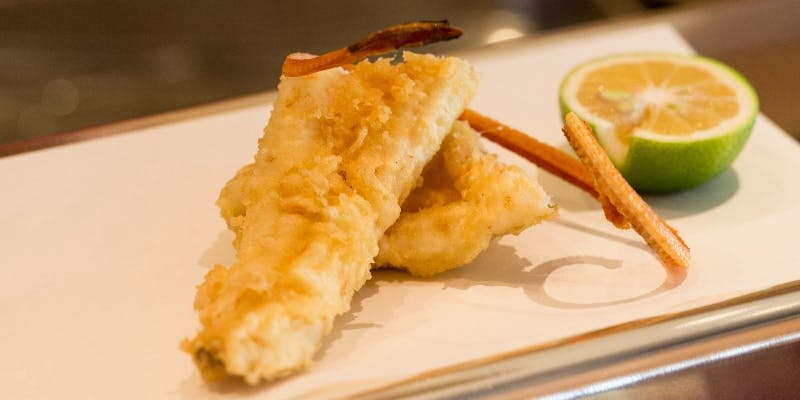 【松コース】旬の食材を使った天ぷらを含むランチ（リクエスト予約）