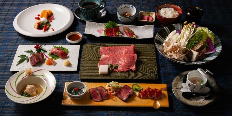 【会食・接待・お祝いにおすすめ】米沢牛会席すき焼き＋1ドリンク付き（個室確約）