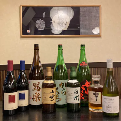 料理に合う、こだわりのお酒をご用意