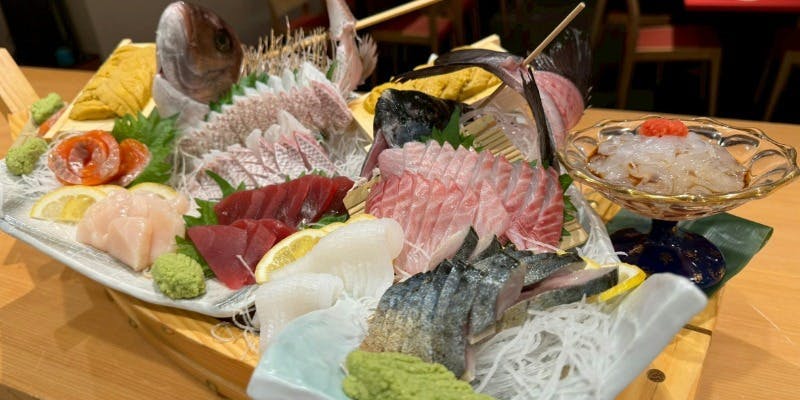 極上船盛忘年会プラン　極上船盛と極上鮨の極上忘年会コース