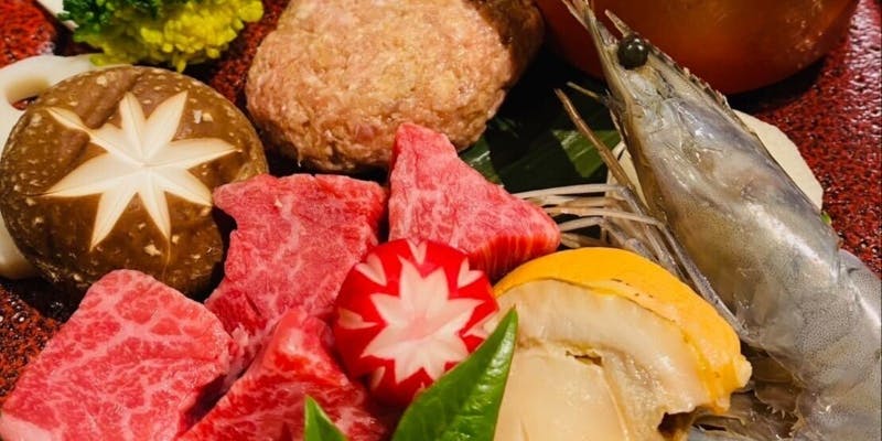 【ランチメニュー】サイコロステーキ＆ハンバーグ＆魚介