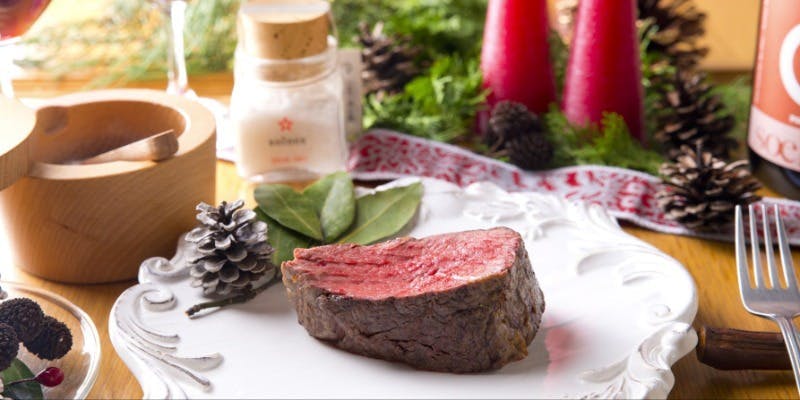 【Xmas】”メモリア” 希少食材の聖夜仕立て！メイン豪華2種盛り　全11品＋乾杯ドリンク付き