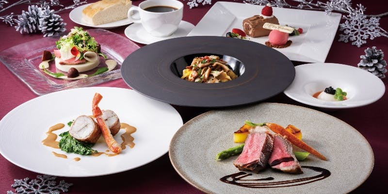 【Xmas2025】ディナーコース「ナターレ」キャビアやズワイ蟹、国産牛など全6品